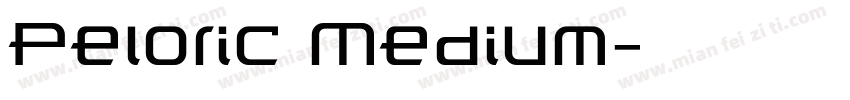 Peloric Medium字体转换